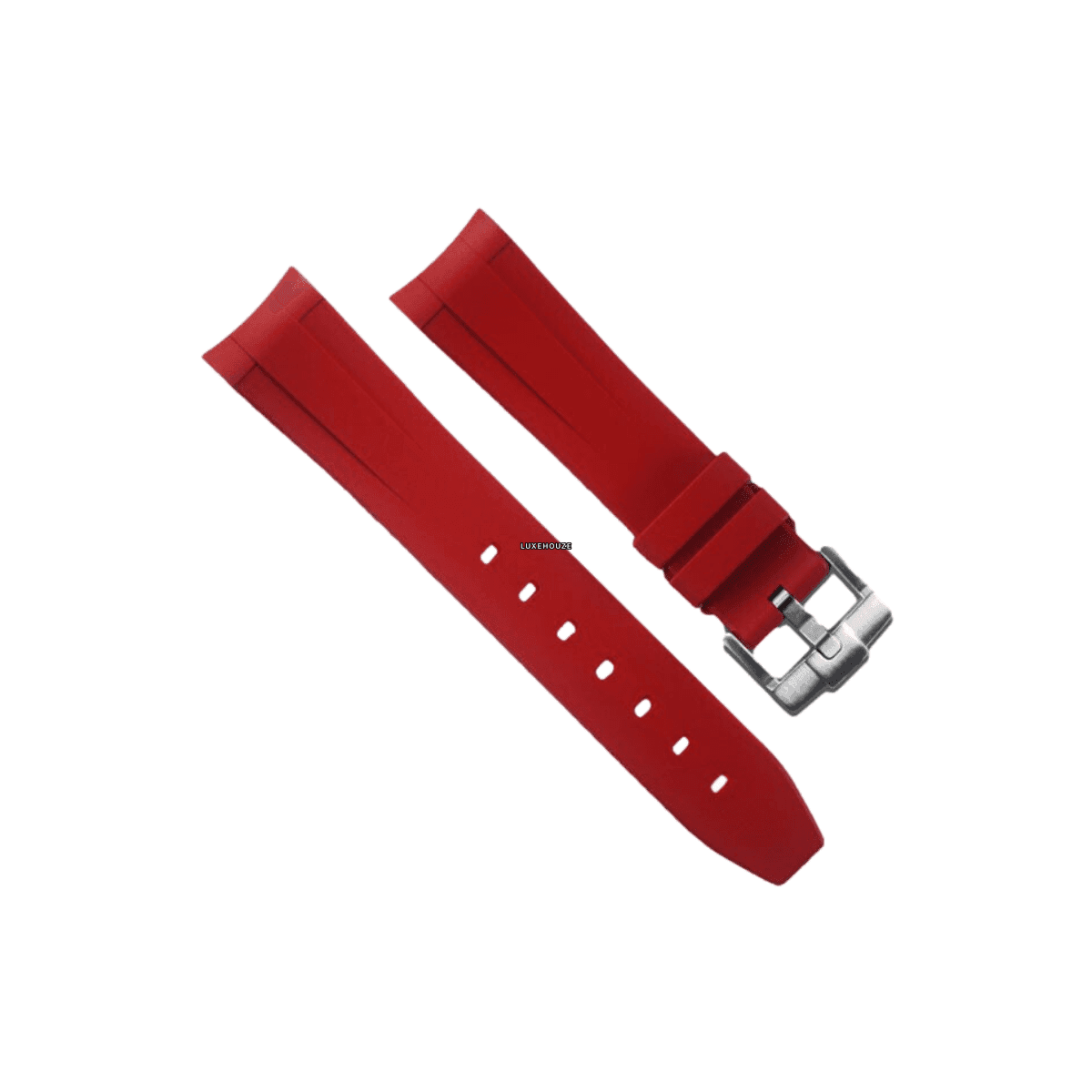 Sport Models Plus Tang Buckle Series Watch Bands RUBBER B Red Devil 