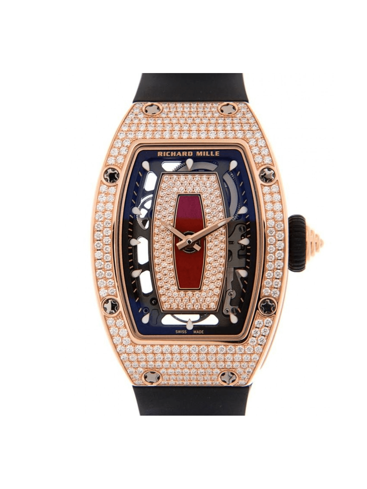 RM07-01 Rose Gold Full Set Diamonds (Red Lips) Watches Richard Mille 