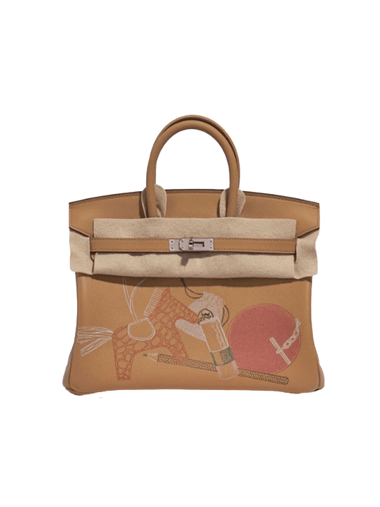 Birkin 25 Swift Biscuit In and Out
