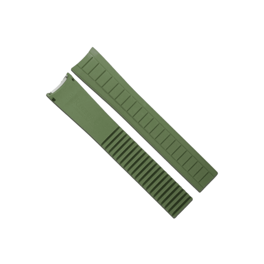 Aquanaut 5167 Classic Series Watch Bands RUBBER B Military Green 